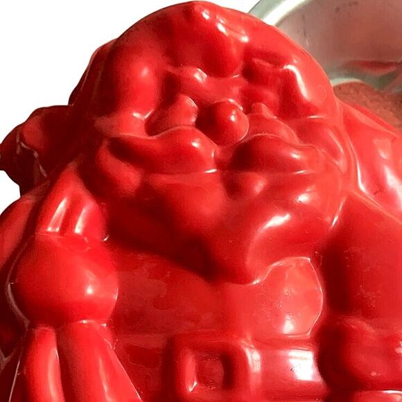 Vintage Santa Collectible Red Plastic Gelatin Mold 1980-90s - Picture 6 of 7